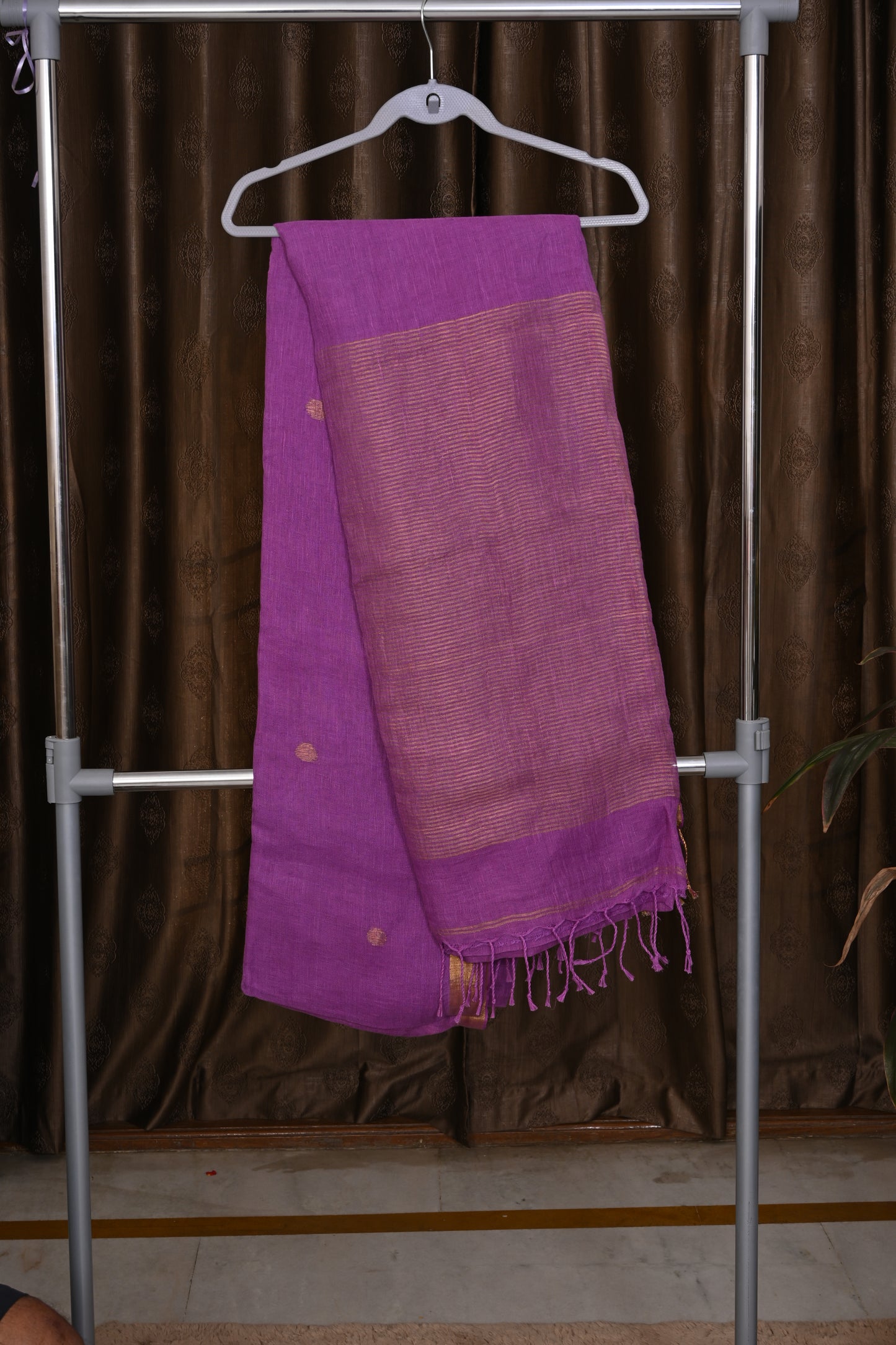 LINEN SILK JAMDHANI BOOTI - MNM - 08