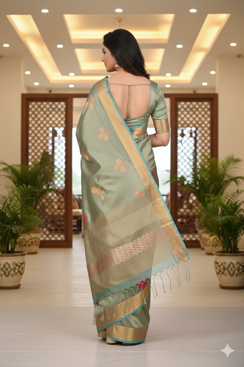 LINEN TISSUE JAMDHANI - MNM - 12