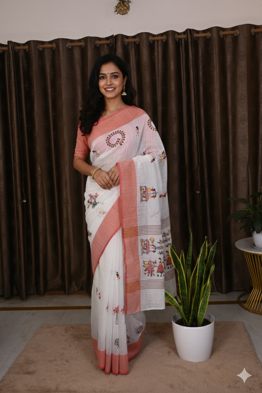 COTTON SILK WORLI ART EMB - MNM - 15