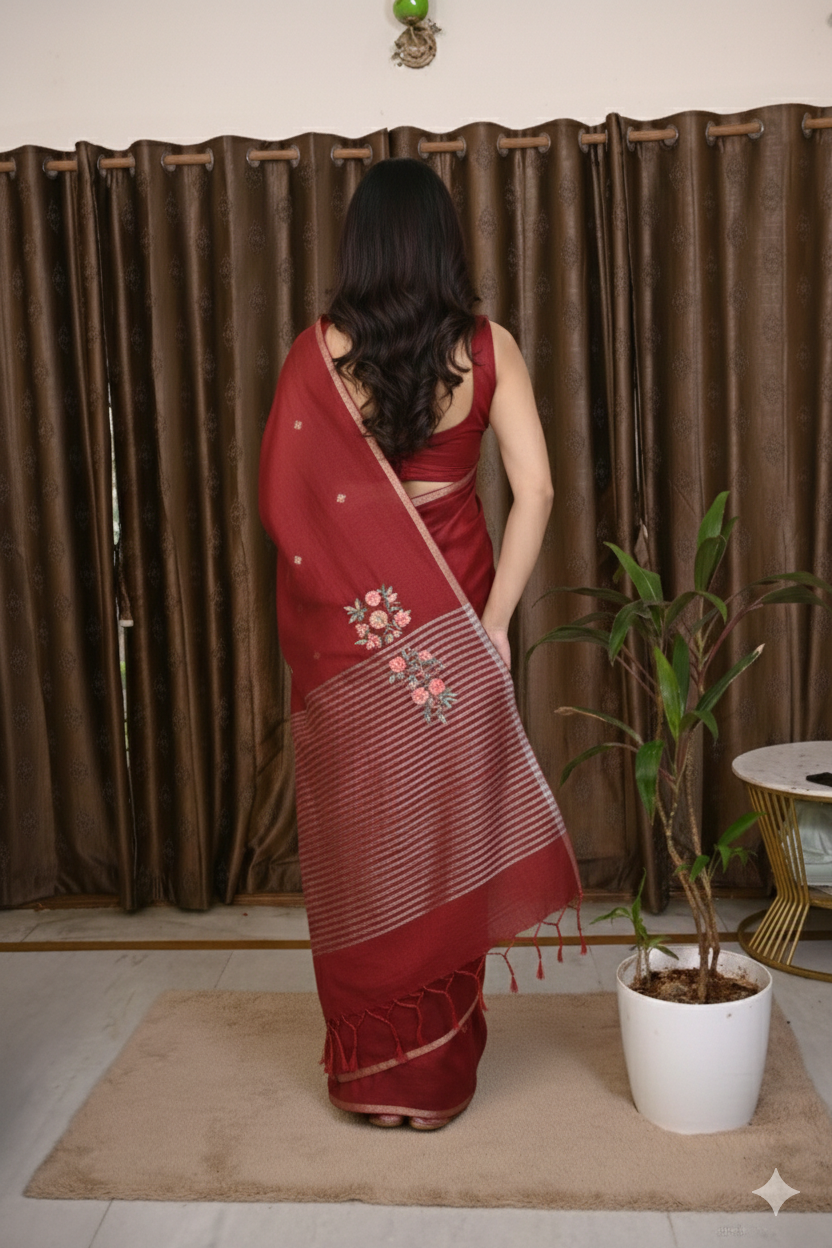 LINEN HAND EMBROIDERY - MNM - 10