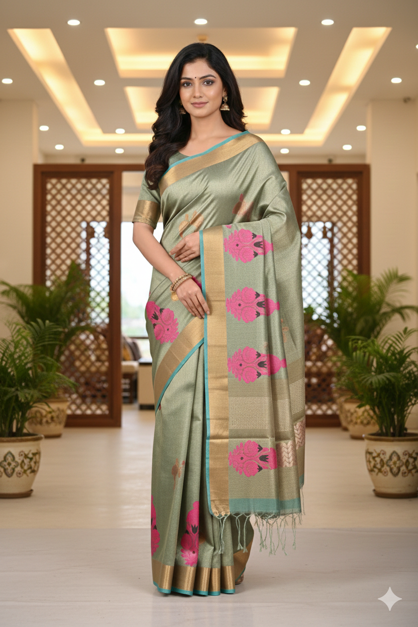 LINEN TISSUE JAMDHANI - MNM - 12